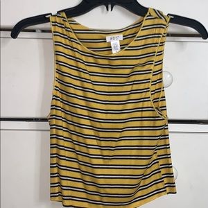 Striped cropped tank top